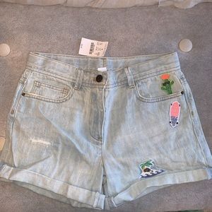 •J Crew Patch Shorts•